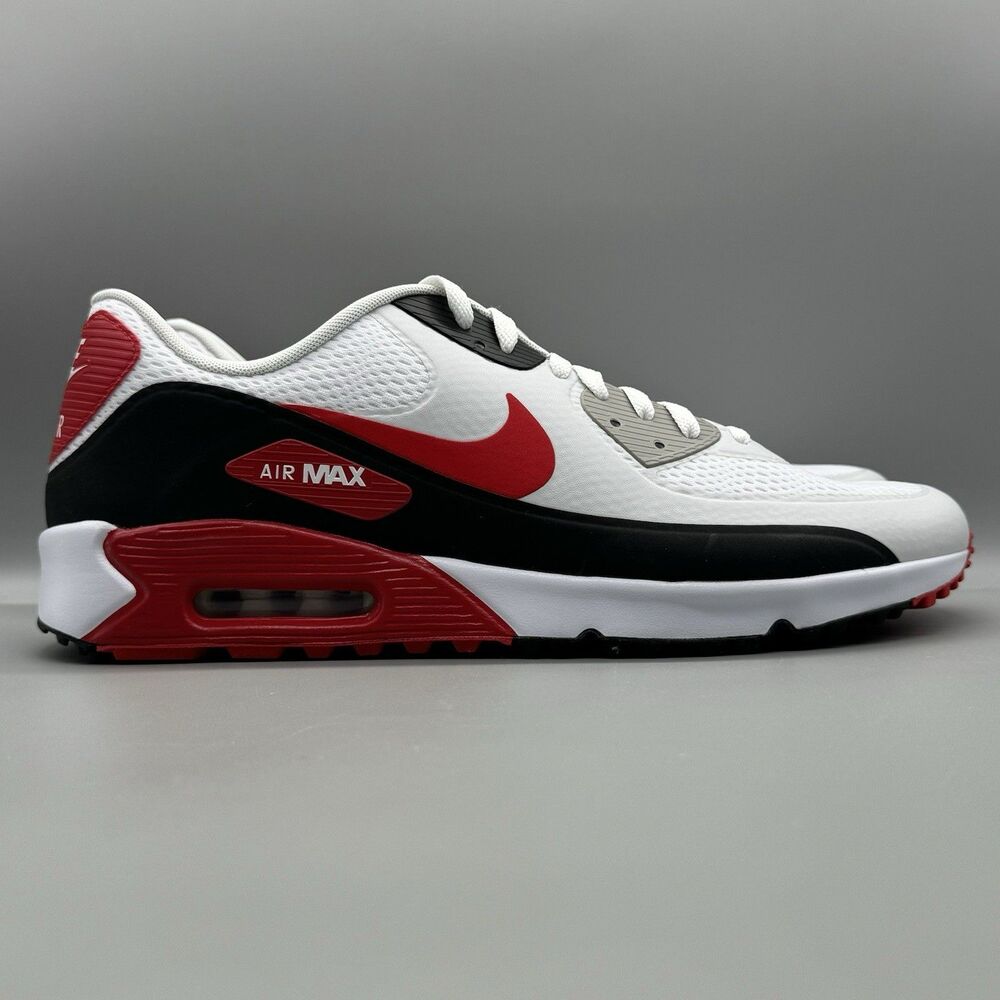 Nike Air Max 90 G TB Golf Shoe Size 14 Men's White University Red DX5999-162